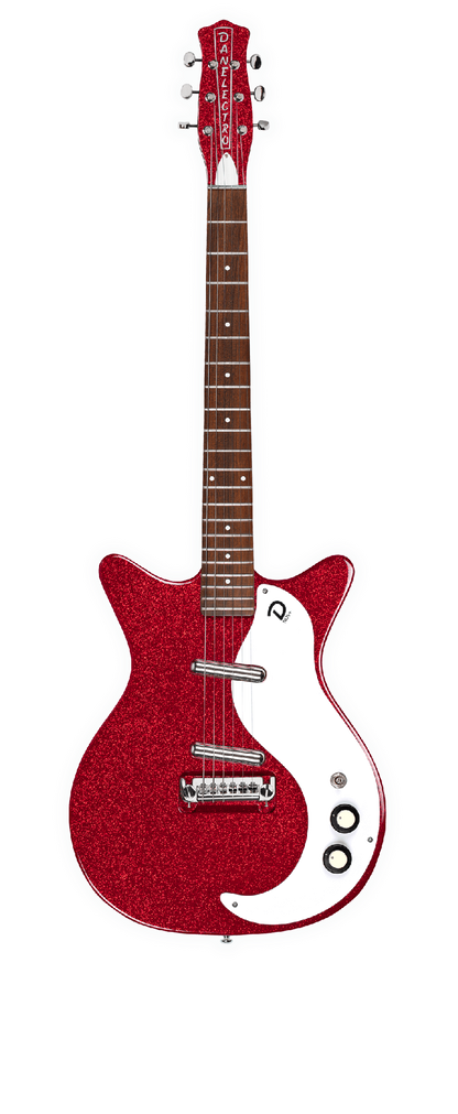DANELECTRO '59M NOS+ ELECTRIC GUITAR - RED METALFLAKE 