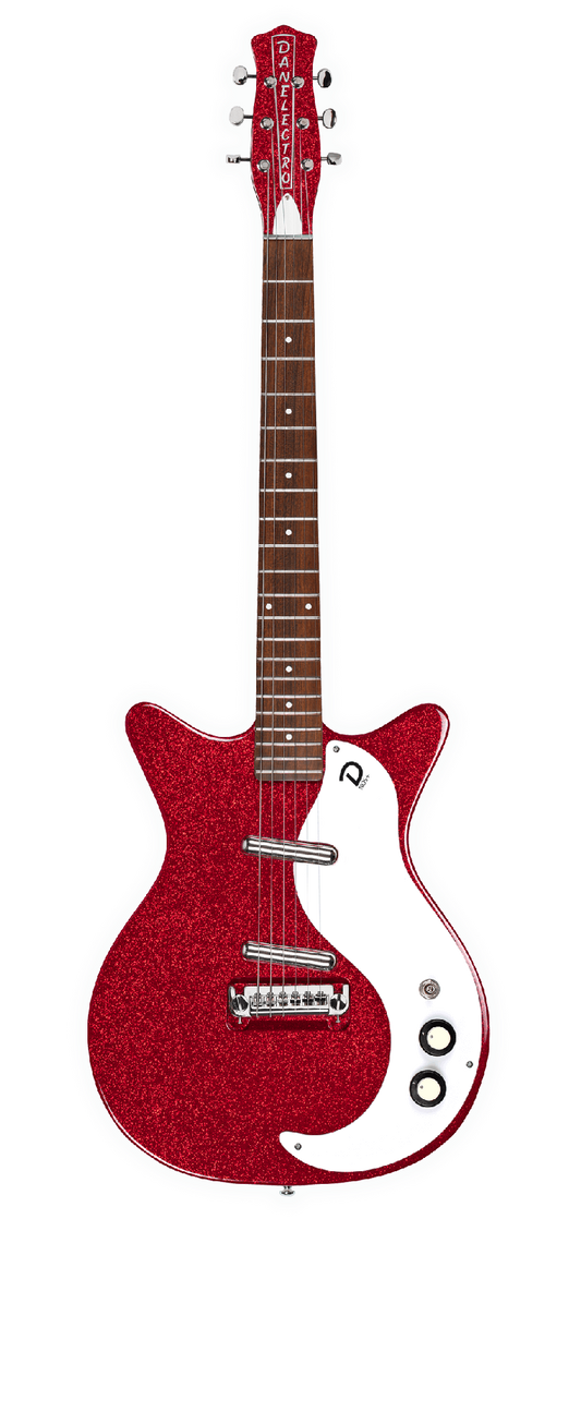 DANELECTRO '59M NOS+ ELECTRIC GUITAR - RED METALFLAKE