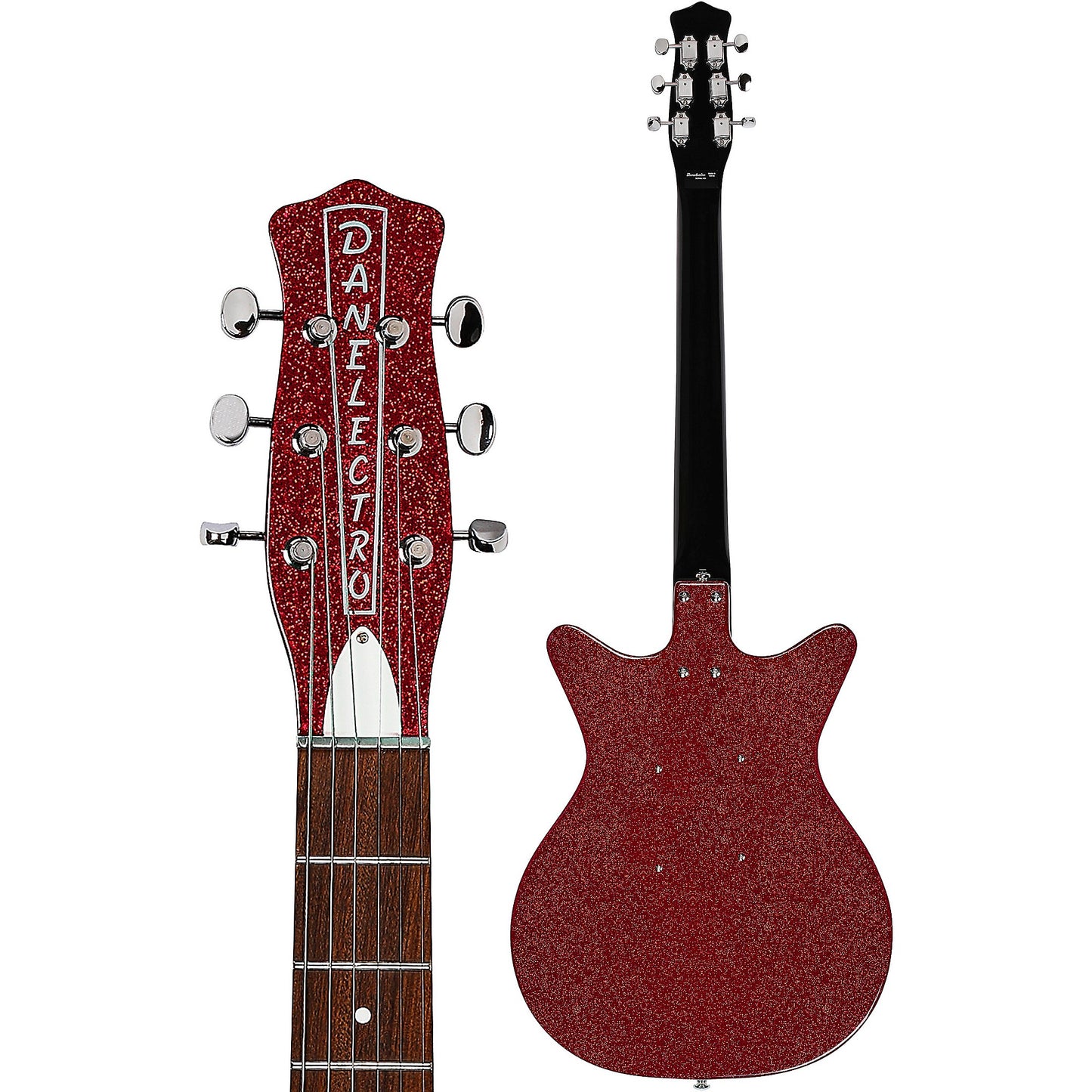 DANELECTRO '59M NOS+ ELECTRIC GUITAR - RED METALFLAKE 