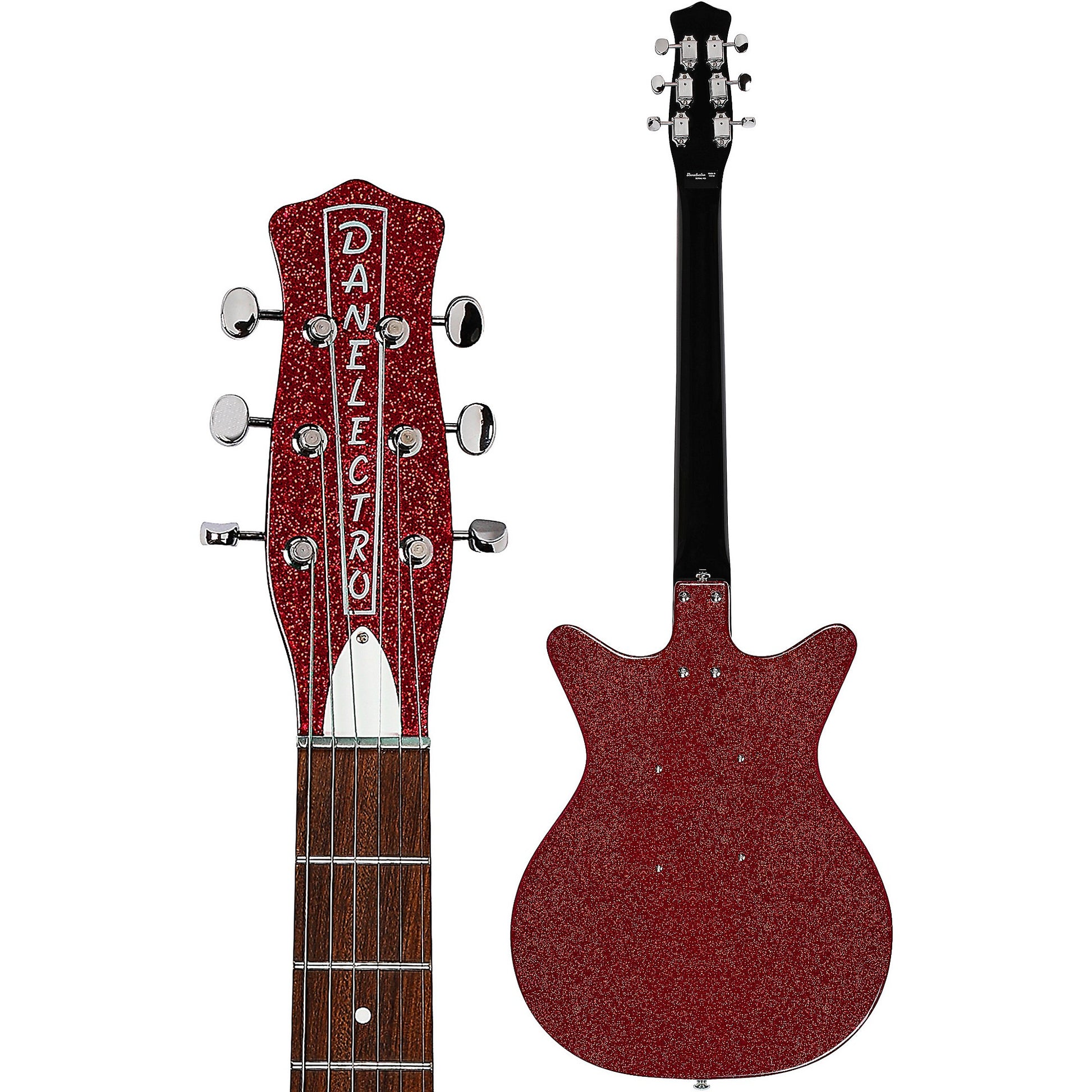 DANELECTRO '59M NOS+ ELECTRIC GUITAR - RED METALFLAKE 