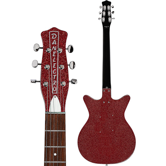 DANELECTRO '59M NOS+ ELECTRIC GUITAR - RED METALFLAKE