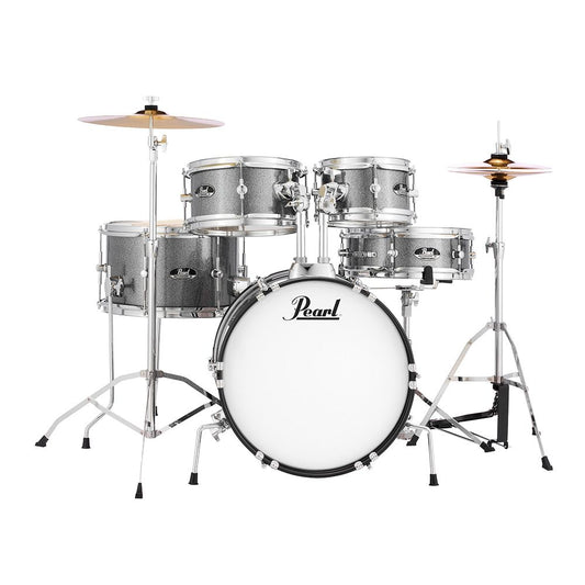 PEARL ROADSHOW JR 5 PIECE DRUM KIT W/CYMBALS - GRINDSTONE SPARKLE