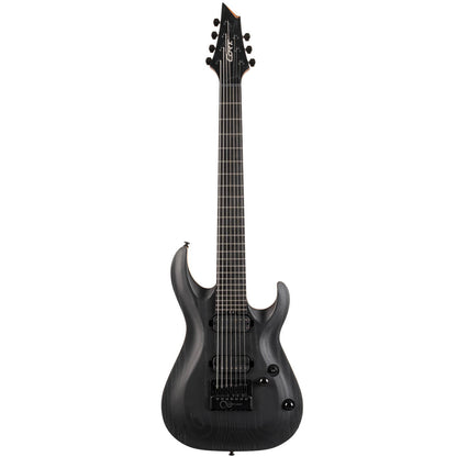 CORT KX707 OPBK EVERTUNE 7 STRING ELECTRIC GUITAR - BLACK - BAG 