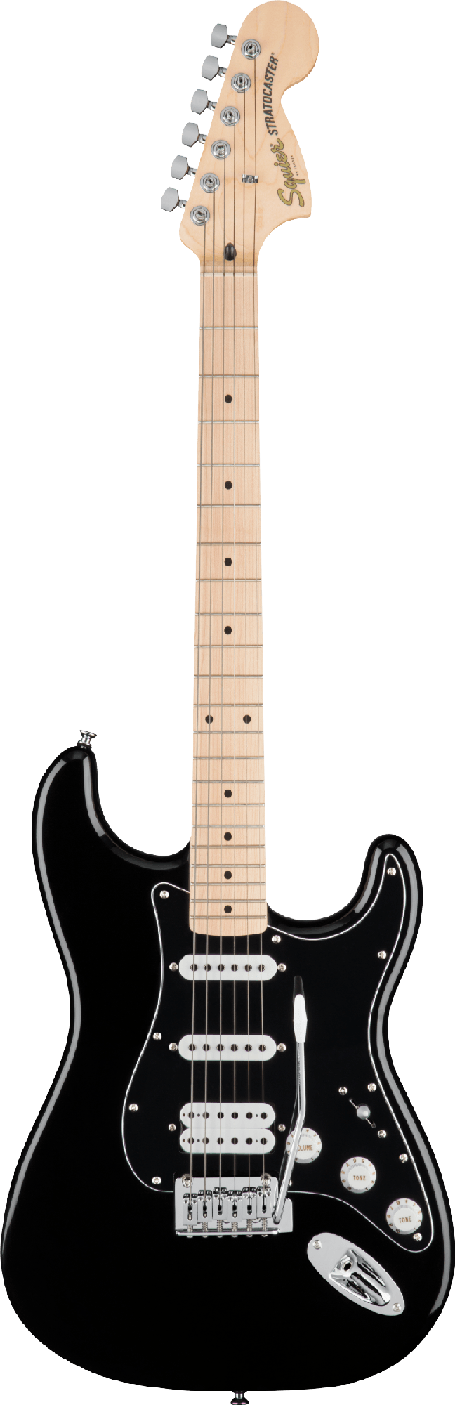 FENDER SQUIER FSR AFFINTY HSS MN - BLACK/BLACK PICKGUARD