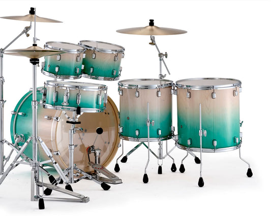 PEARL DECADE MAPLE ARTISAN 22" FUSION+ 6PCE DRUM KIT - WHITE BEACH PINE FADE