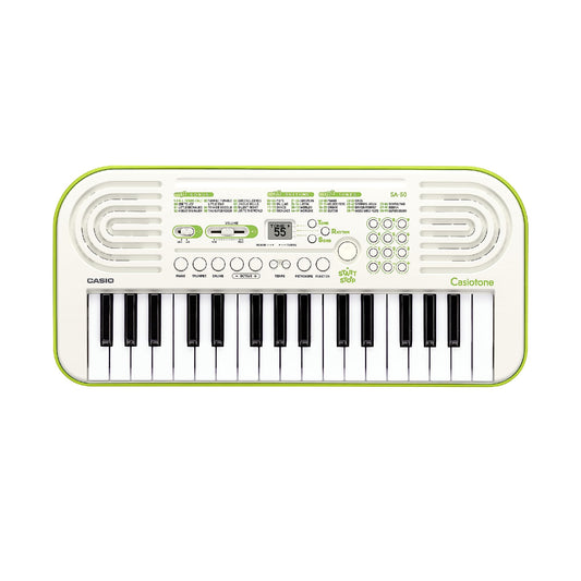 CASIO SA-50 MINI NON TOUCH SENSITIVE KEYBOARD - WHITE