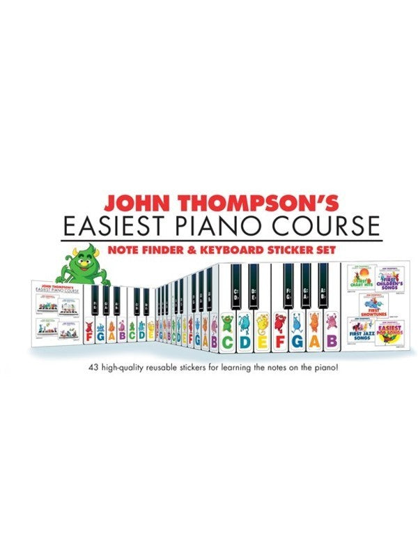 JOHN THOMPSON'S EASIEST PIANO KEYBOARD STICKER SET