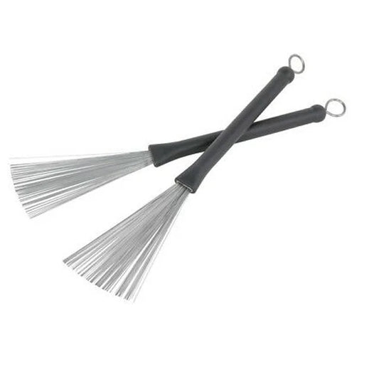 STAGG RECTRACTABLE WIRE BRUSHES - MEDIUM GAUGE