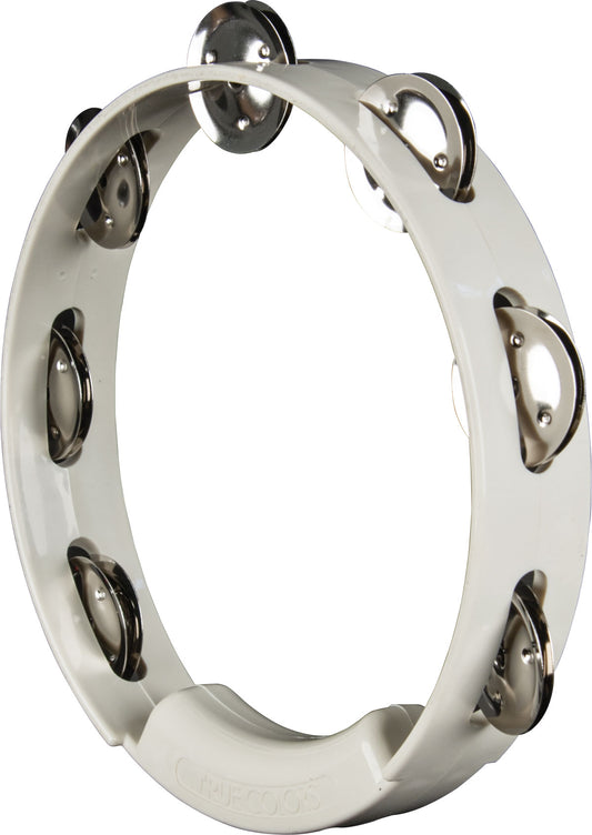 RHYTHM TECH TRUE COLOURS 8" TAMBORINE - WHITE