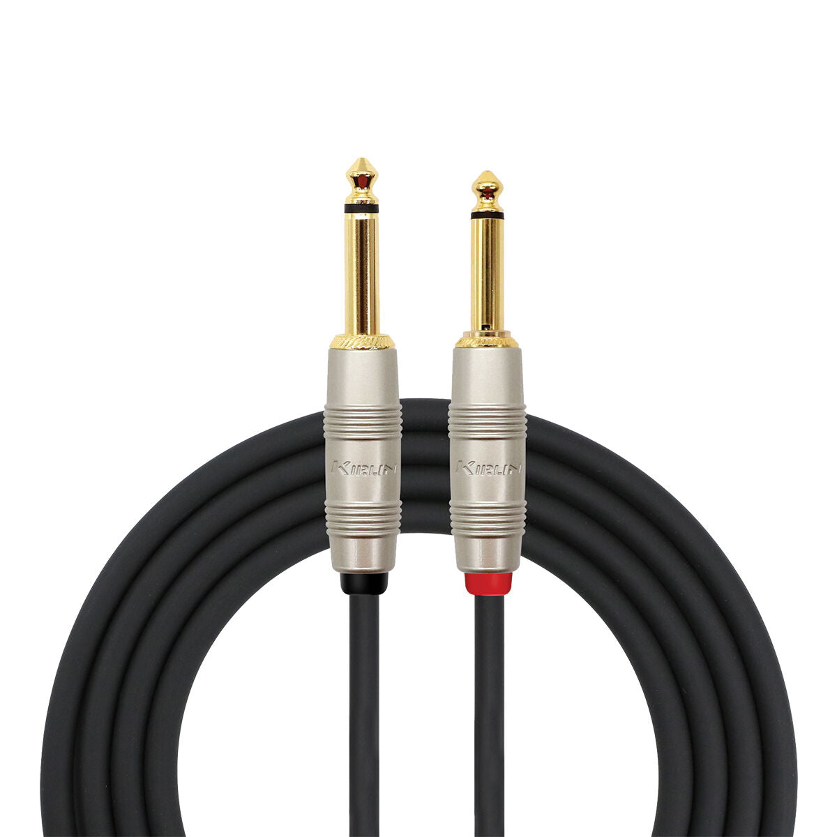 KIRLIN 20FT SILENT PLUG GUITAR INSTRUMENT CABLE - BLACK 
