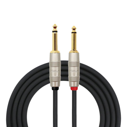 KIRLIN 20FT SILENT PLUG GUITAR INSTRUMENT CABLE - BLACK 