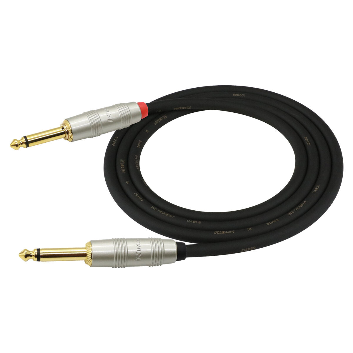 KIRLIN 20FT SILENT PLUG GUITAR INSTRUMENT CABLE - BLACK 