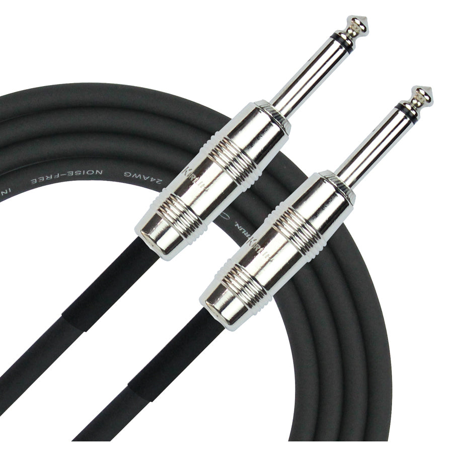 KIRLIN 6'  INSTRUMENT CABLE - BLACK