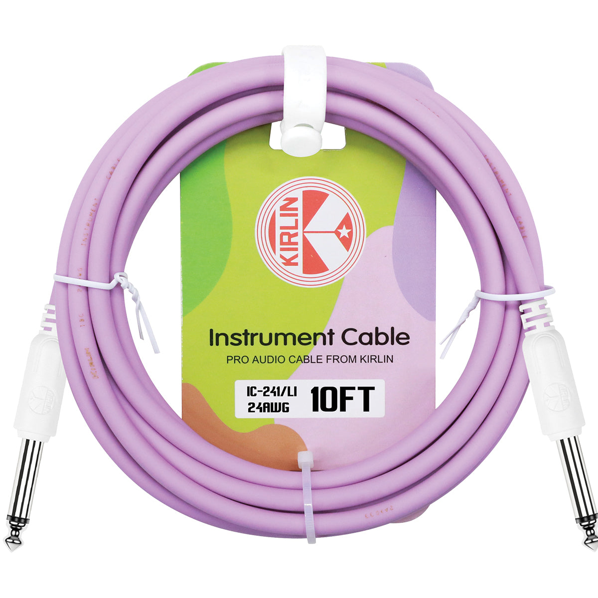 KIRLIN 10FT INSTRUMENT CABLE - PURPLE