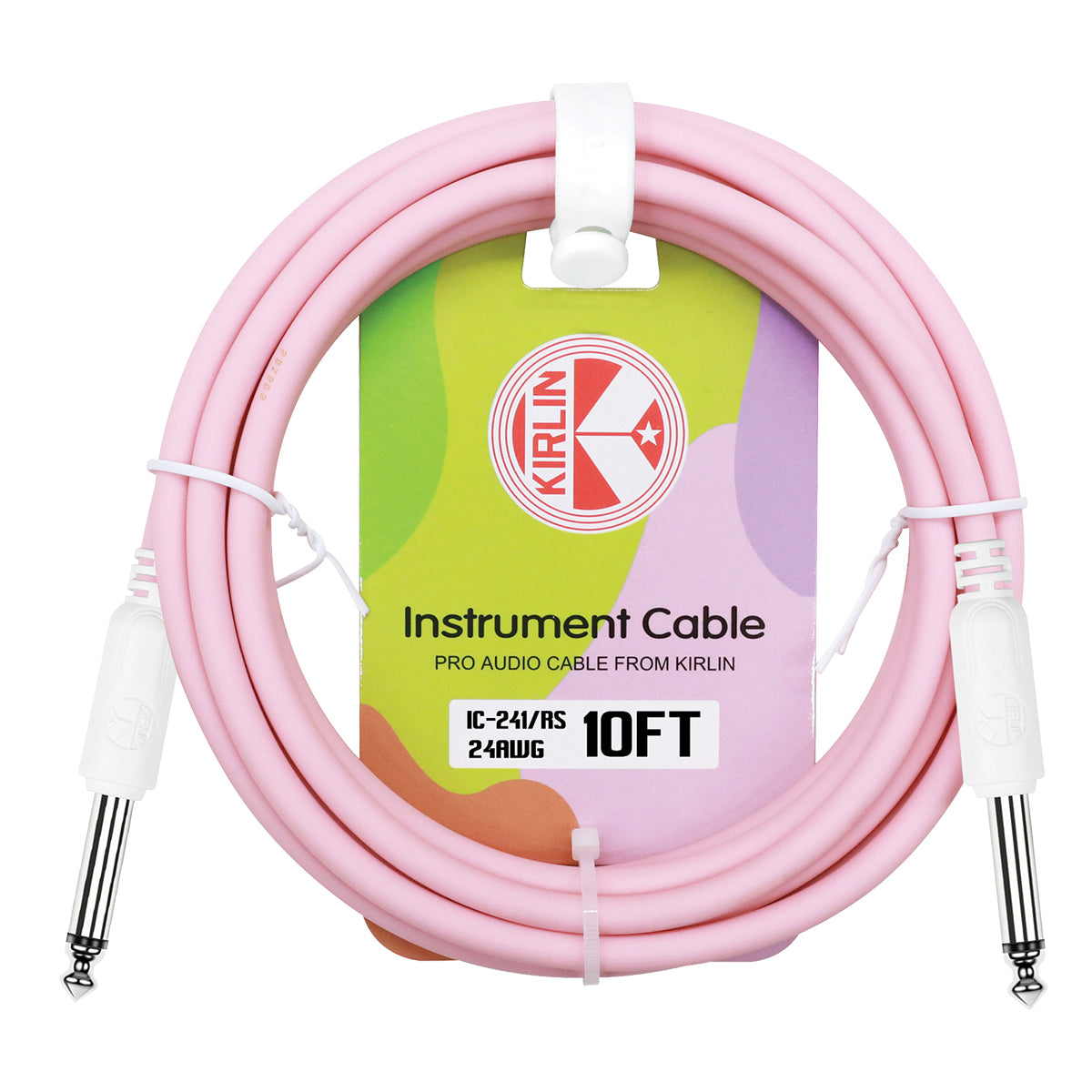 KIRLIN 10FT INSTRUMENT CABLE - PINK