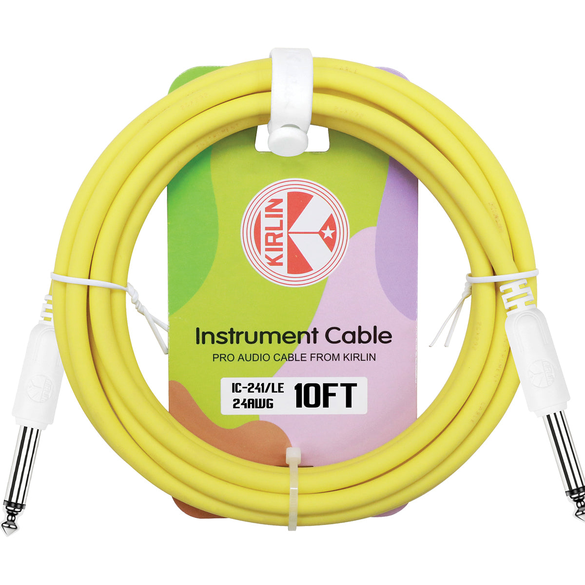 KIRLIN 10FT INSTRUMENT CABLE - YELLOW