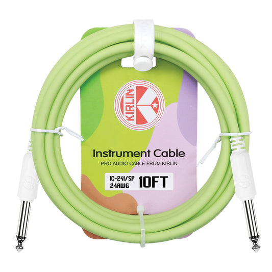 KIRLIN 10FT INSTRUMENT CABLE - GREEN