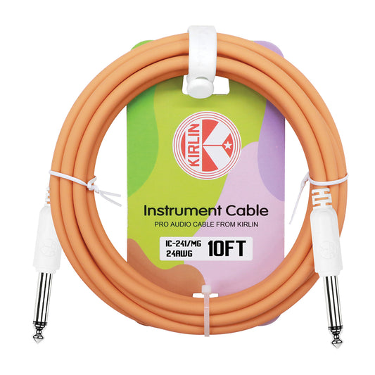 KIRLIN 10FT INSTRUMENT CABLE - ORANGE