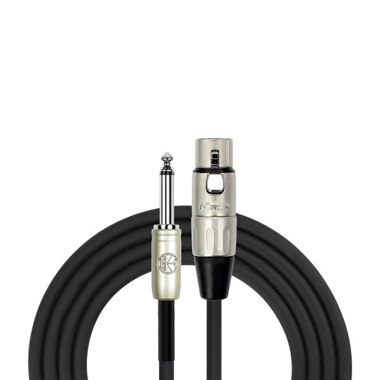 KIRLIN 20' XLR (F) TO JACK MICROPHONE CABLE 