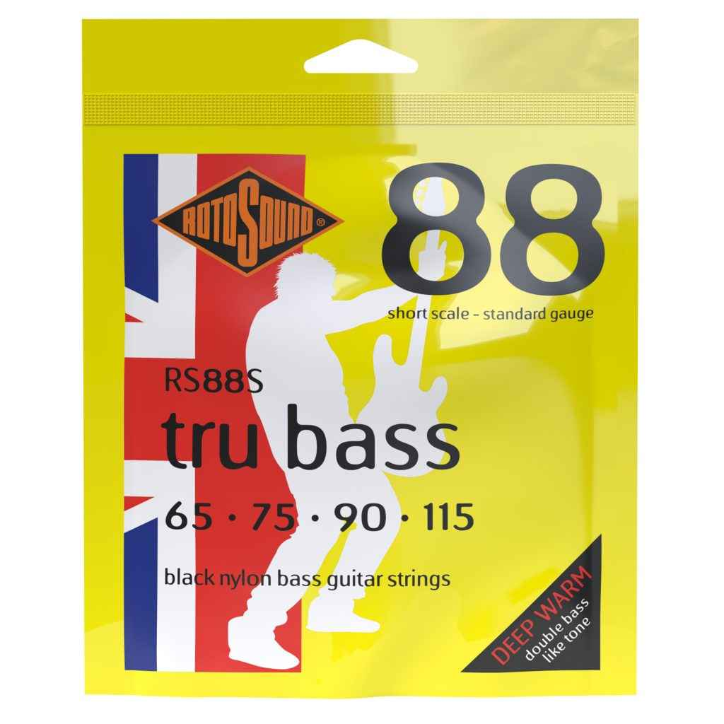 ROTOSOUND RS88S 65-115 BLACK NYLON SHORT SCALE BASS STRINGS