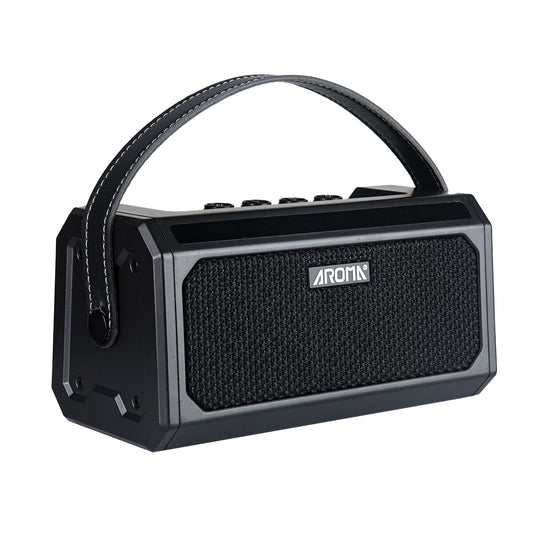 AROMA TG-08 PORTABLE 10W ELECTRIC GUITAR AMP - METAL BLACK 
