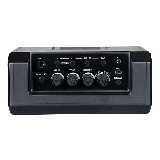 AROMA TG-08 PORTABLE 10W ELECTRIC GUITAR AMP - METAL BLACK 