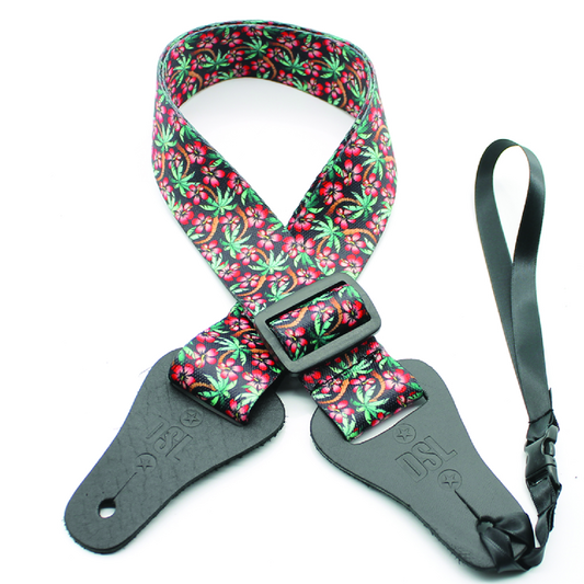 DSL 38UKPOLY-HIB-RED UKE STRAP