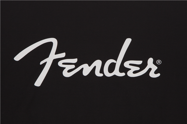 FENDER TEE SPAG LOGO BLACK - LARGE