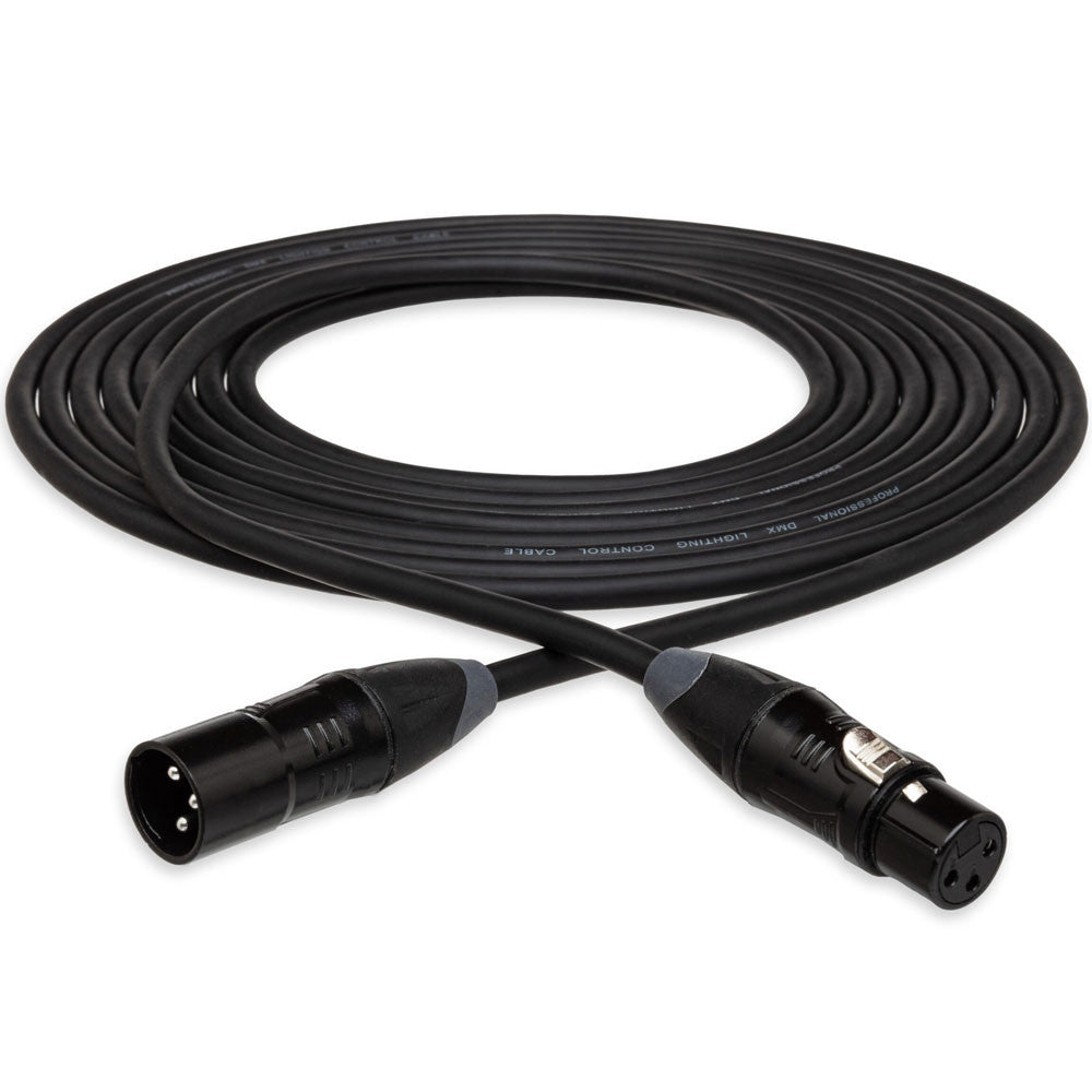 HOSA DMX-425  XLR 3-PIN MALE TO XLR 3-PIN FEMALE CABLE - 25 FT