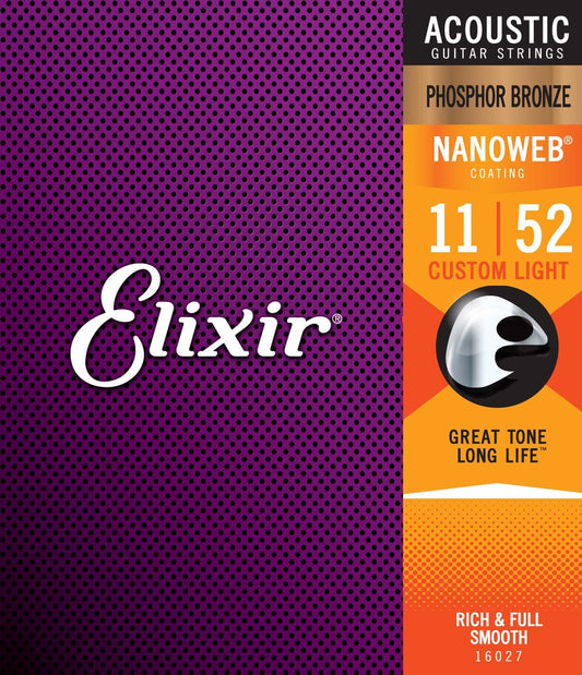 ELIXIR NANOWEB PHOSPHER BRONZE 11-52