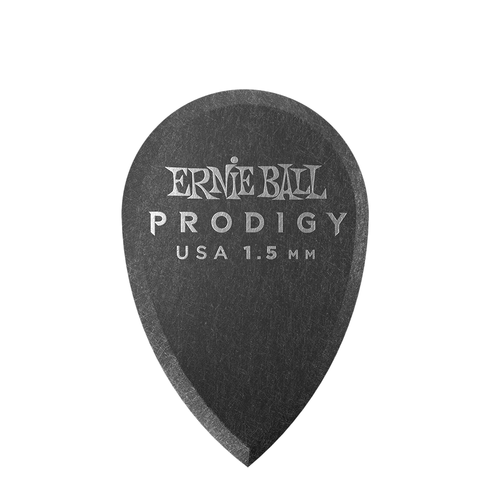 ERNIE BALL PRODIGY 1.5MM TEARDROP PICK 6 PK - BLACK