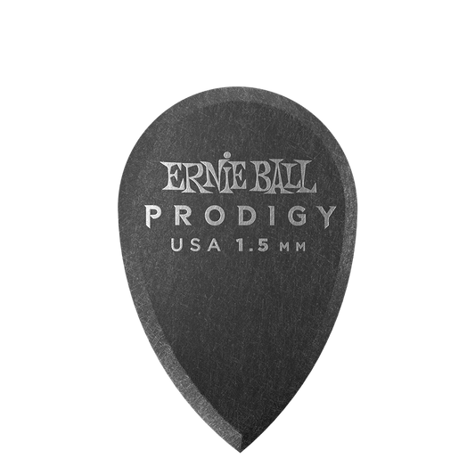 ERNIE BALL PRODIGY 1.5MM TEARDROP PICK 6 PK - BLACK