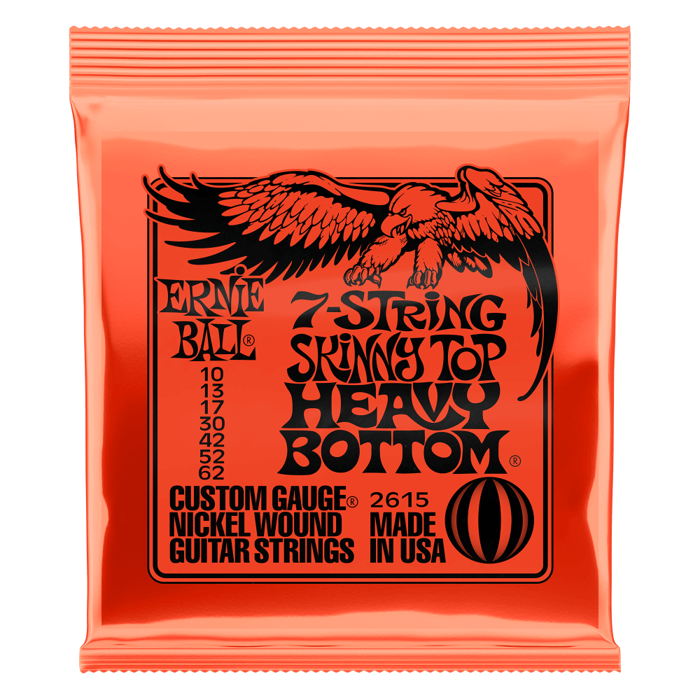 ERNIE BALL SKINNY TOP HEAVY BOTTOM 7 STRING SET - 10-62