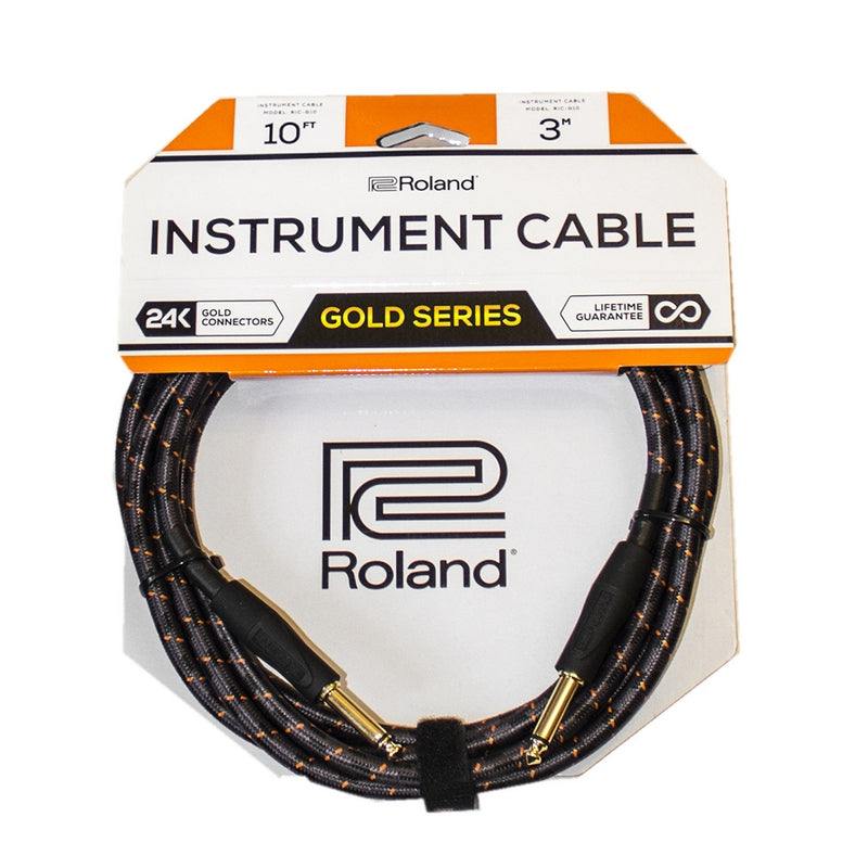 ROLAND RIC-G10 GOLD SERIES 10FT S/S INSTRUMENT CABLE