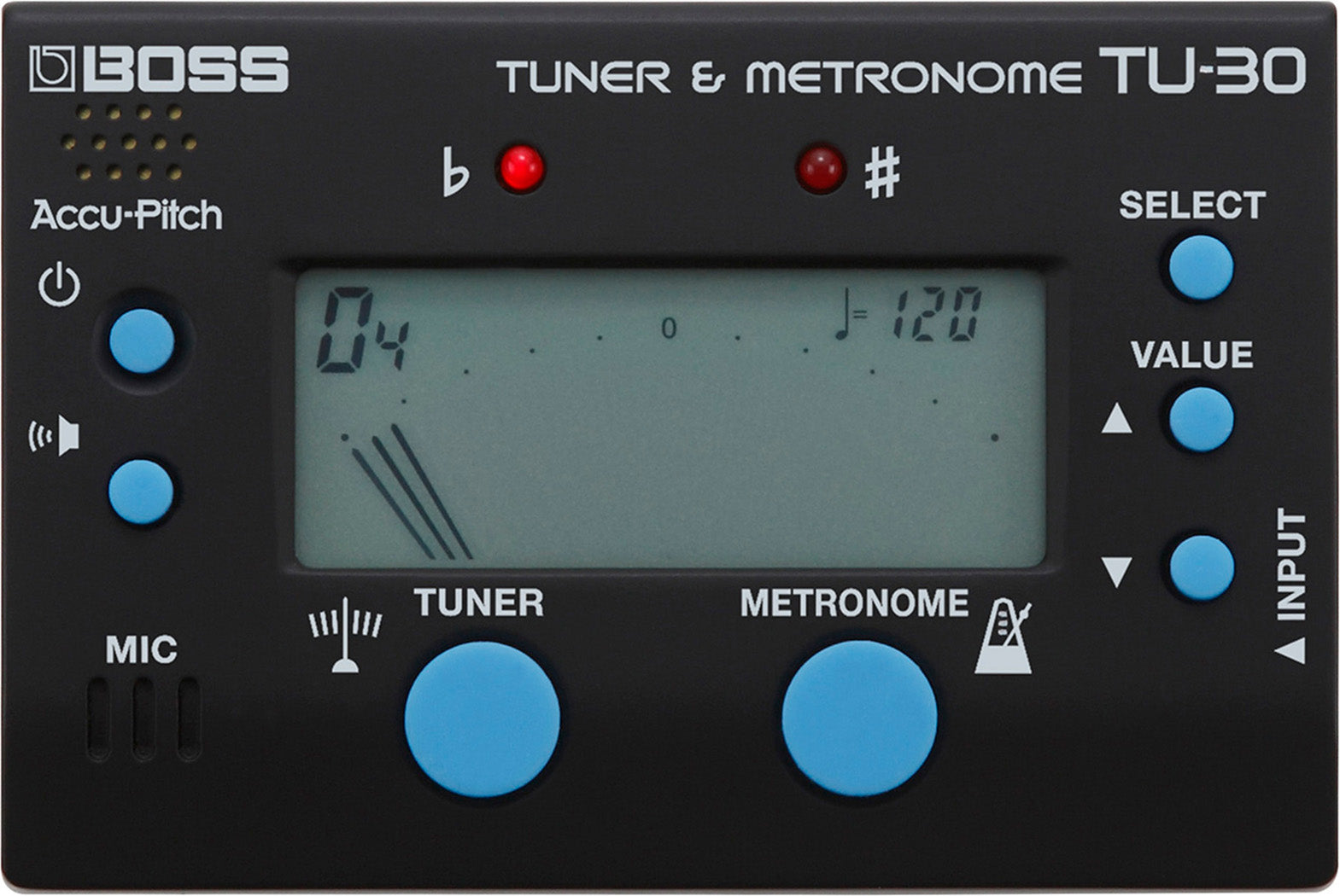 BOSS TU-30 DIGITAL METRONOME & TUNER COMBO