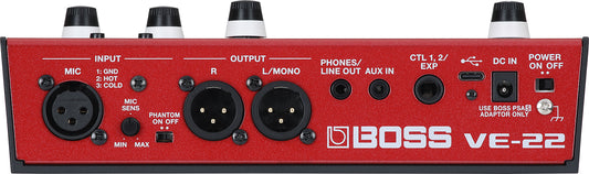 BOSS VE-22 VOCAL PERFORMER FX PEDAL