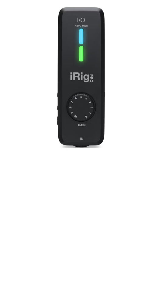 IRIG PRO I/O AUDIO/MIDI INTERFACE SUIT IOS