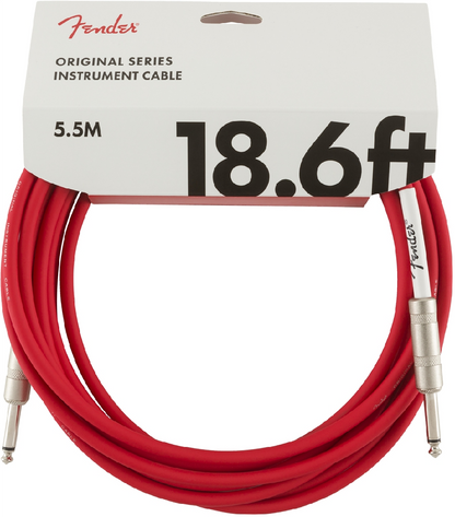 FENDER ORIGINAL 18.6' INSTRUMENT CABLE - FIESTA RED