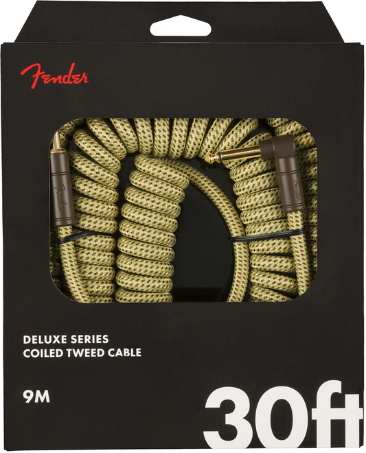 FENDER DELUXE TWEED 30' COILED CABLE - TWEED