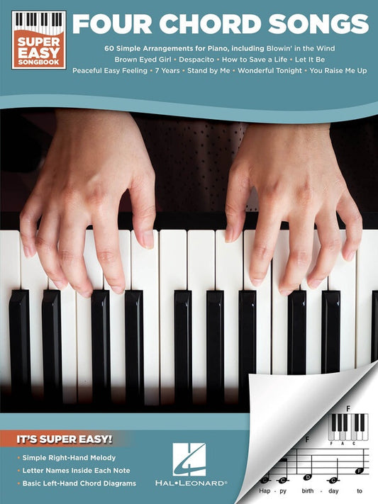 SUPER EASY FOUR CHORD SONGS PIANO