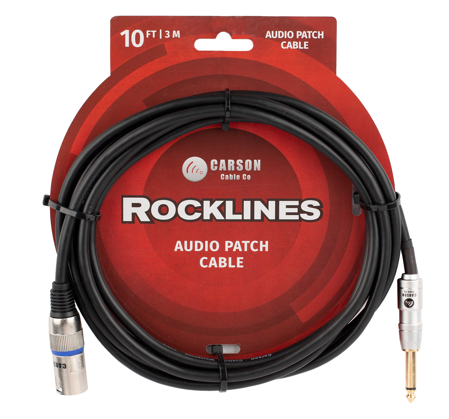 ROCKLINES 10' XLR (M) TO JACK CABLE