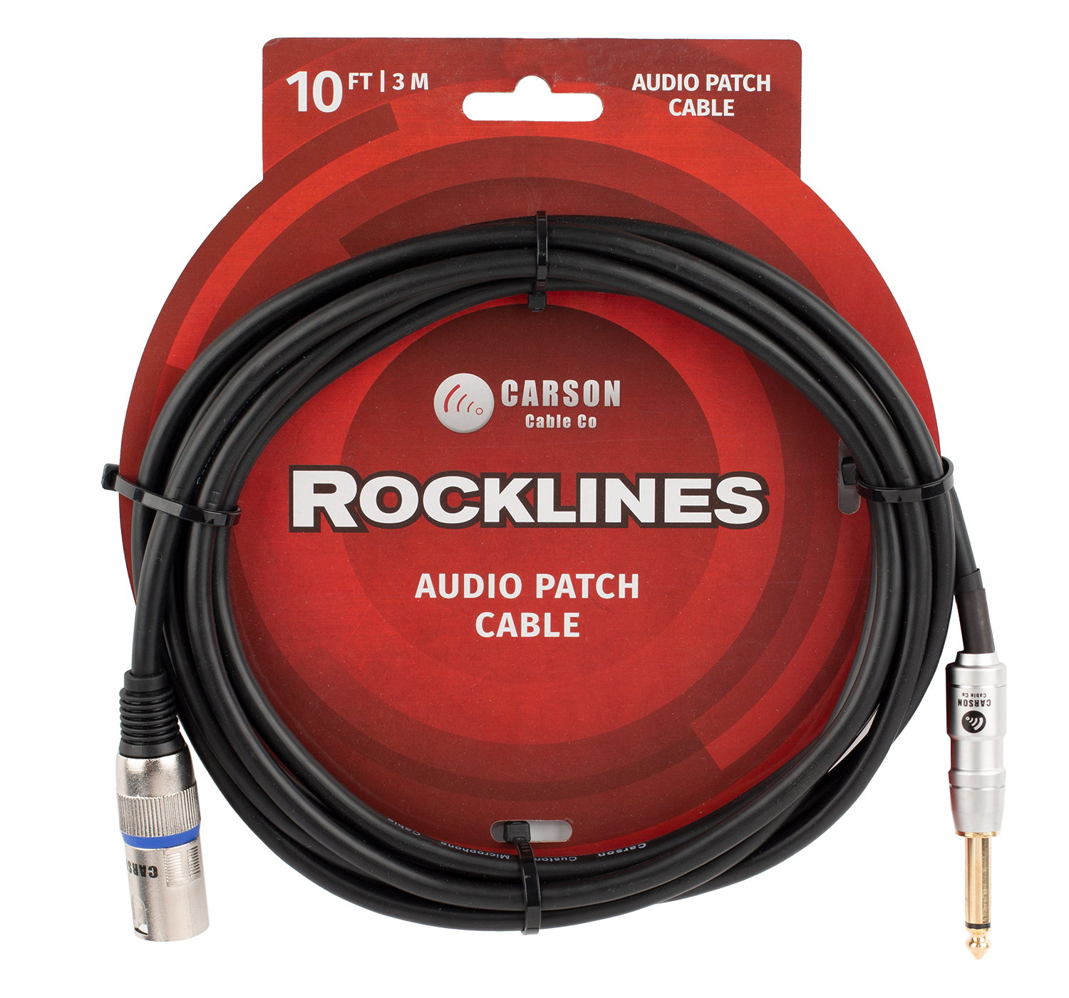 ROCKLINES 10' XLR (M) TO JACK CABLE