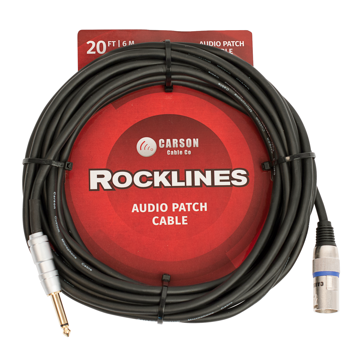 ROCKLINES 20' XLR (M) TO JACK CABLE