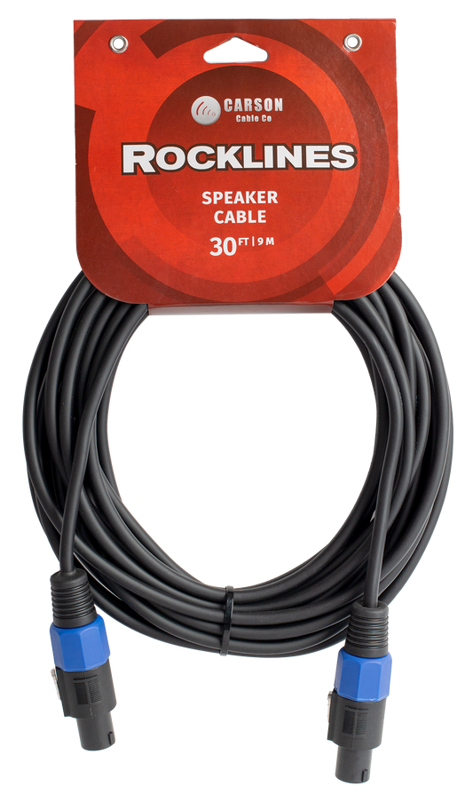 CARSON ROCKLINES 30' SPEAKON CABLE