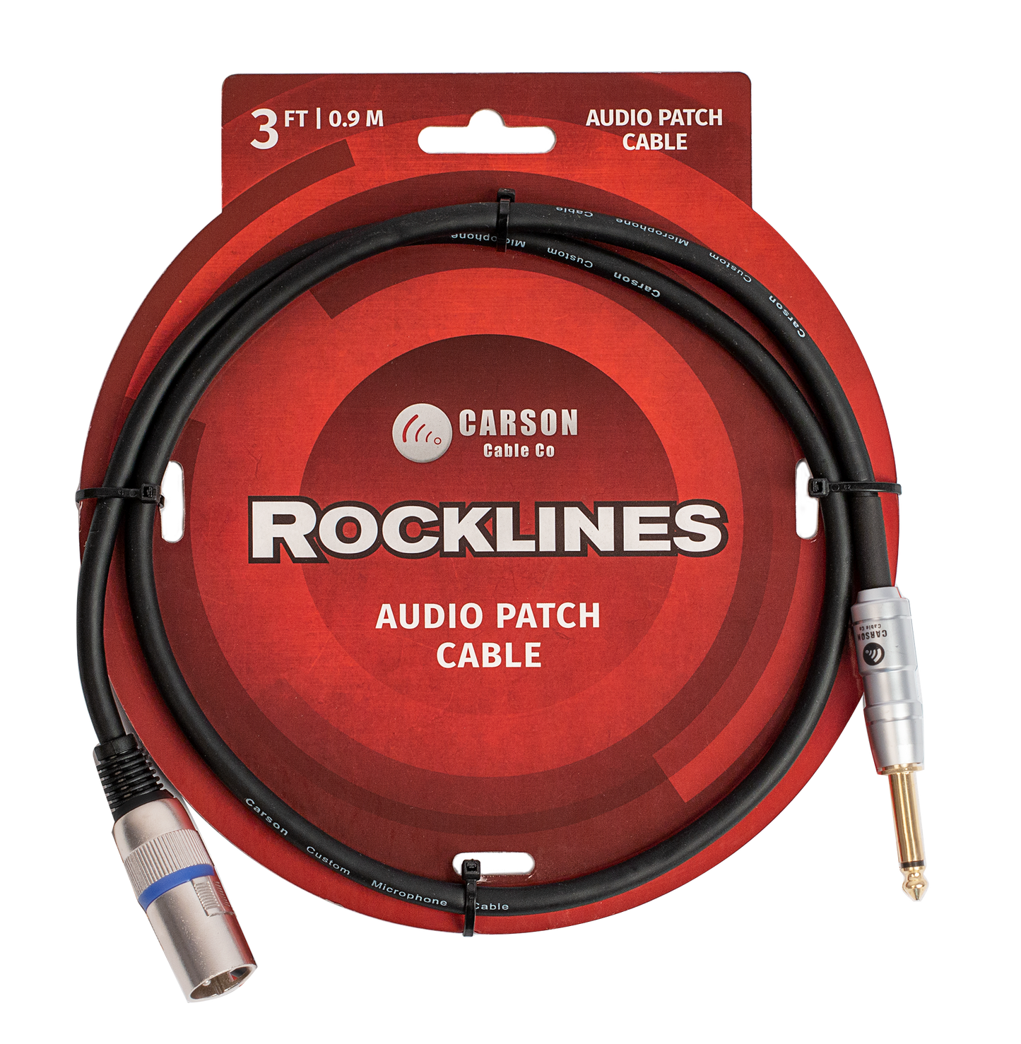 ROCKLINES 3' XLR (M) TO JACK CABLE