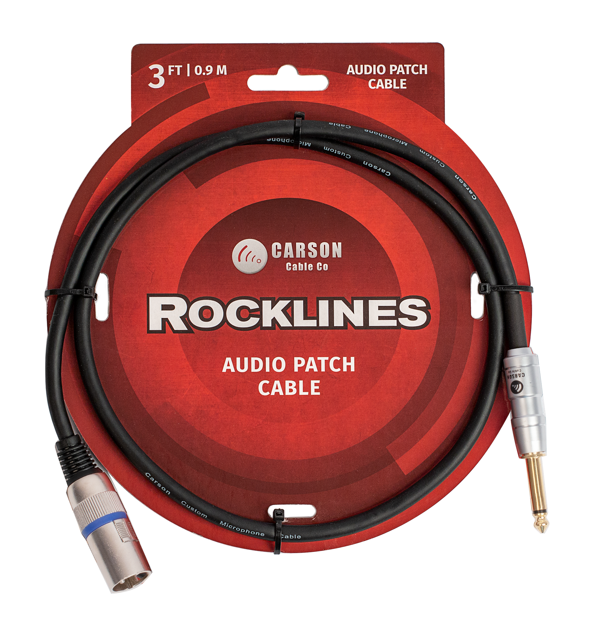 ROCKLINES 3' XLR (M) TO JACK CABLE