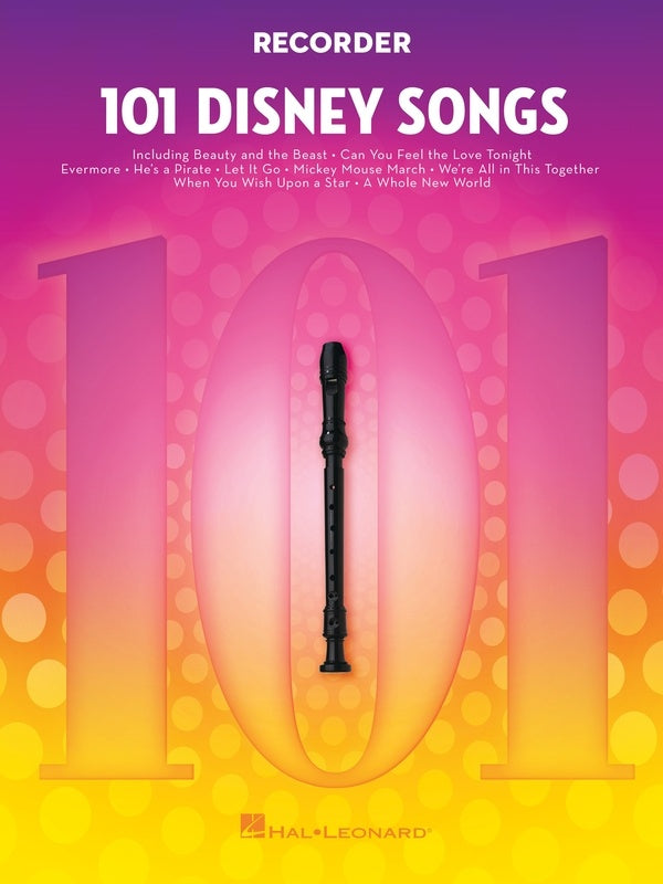 101 DISNEY SONGS FOR RECORDER