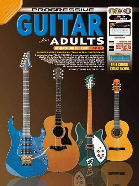 PROGRESSIVE GUITAR FOR ADULTS BK/DVD/CD