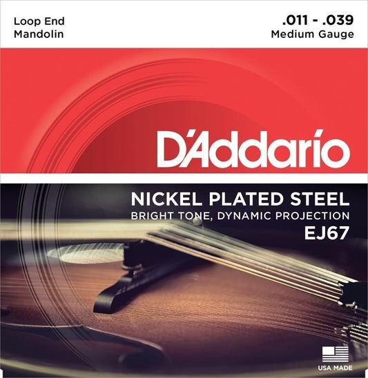 D'ADDARIO EJ67 11-39 MANDO NICKLE SET