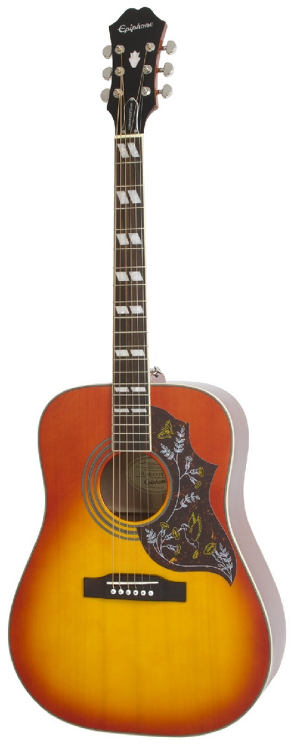 EPIPHONE HUMMINGBIRD ACOUSTIC/ELECTRIC - AGED CHERRY SUNBURST